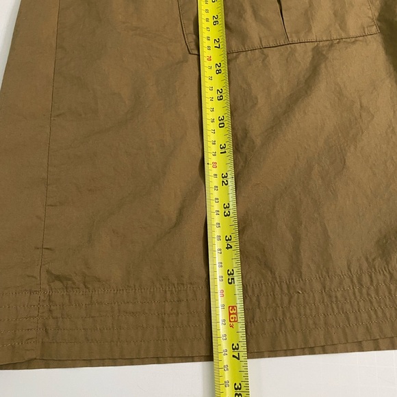 Merona  khaki brown utility shirt dress size XXL button down 100% cotton - Picture 5 of 10